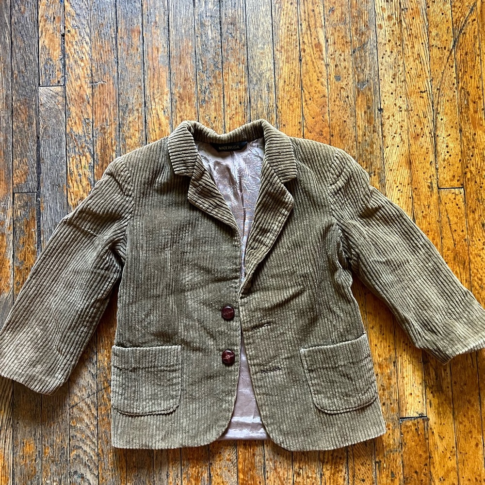 Vintage Kids Corduroy Blazer